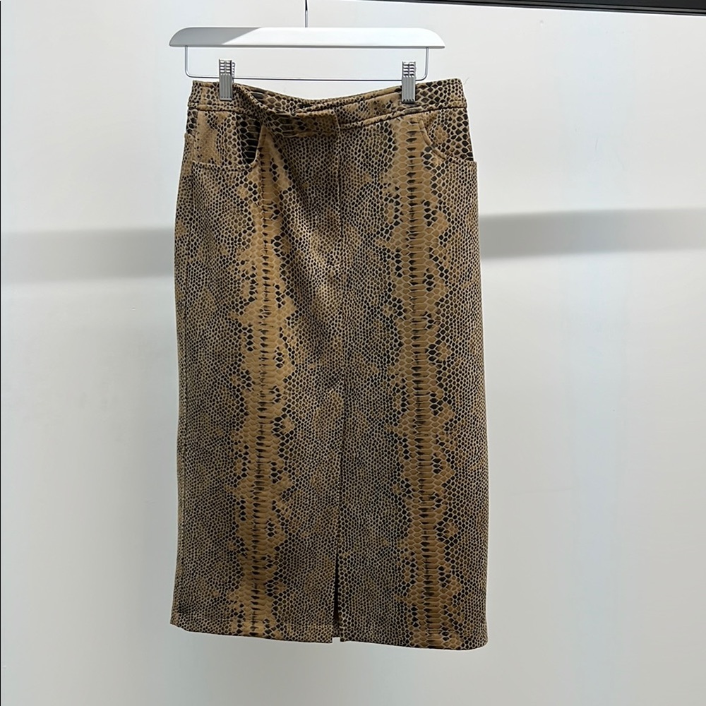 NWT Nicole Miller Snake Print Pencil Skirt